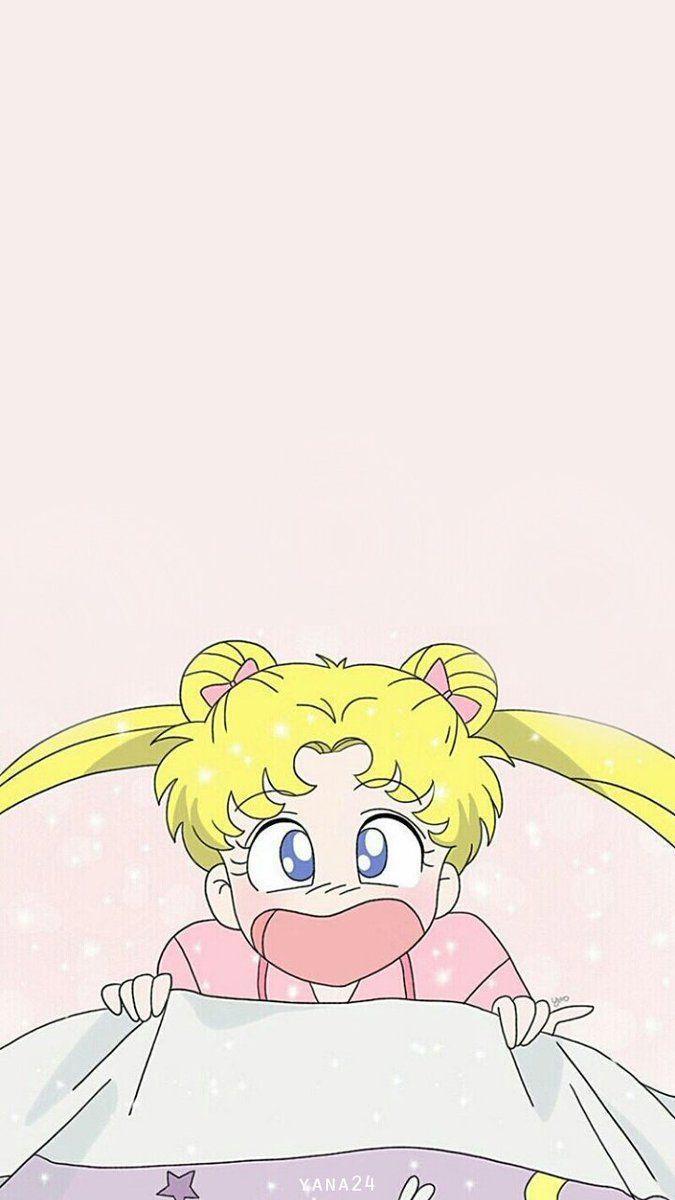 美少女战士：月野兔的背影和正面壁纸，哪个你最喜欢？