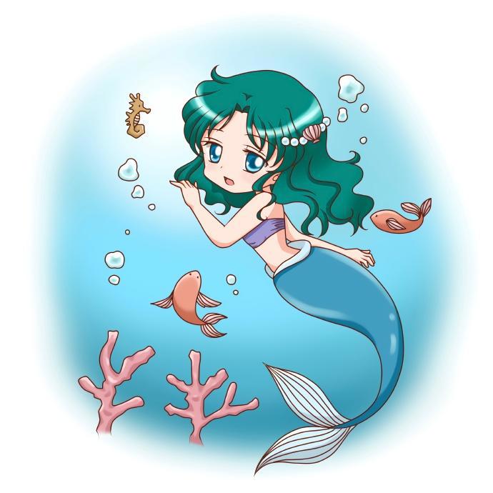 童话版《美少女战士》，月野兔成了小红帽，海王满变人鱼公主