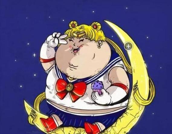 当童年动漫人物长胖以后,月野兔女神形象尽毁,蓝精灵依旧可爱