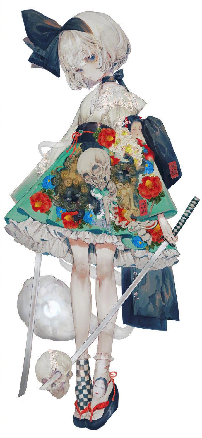 日本画师绘制唯美系少女，月野兔尝试可爱风，蝴蝶忍美颜拉满