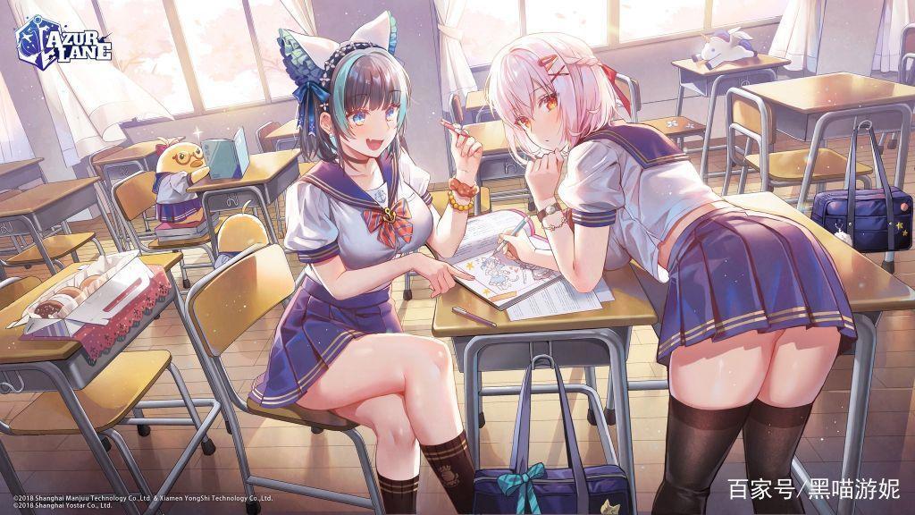 碧蓝航线:国际服特殊官方贺图汇总让人心动的双马尾大凤JK制服