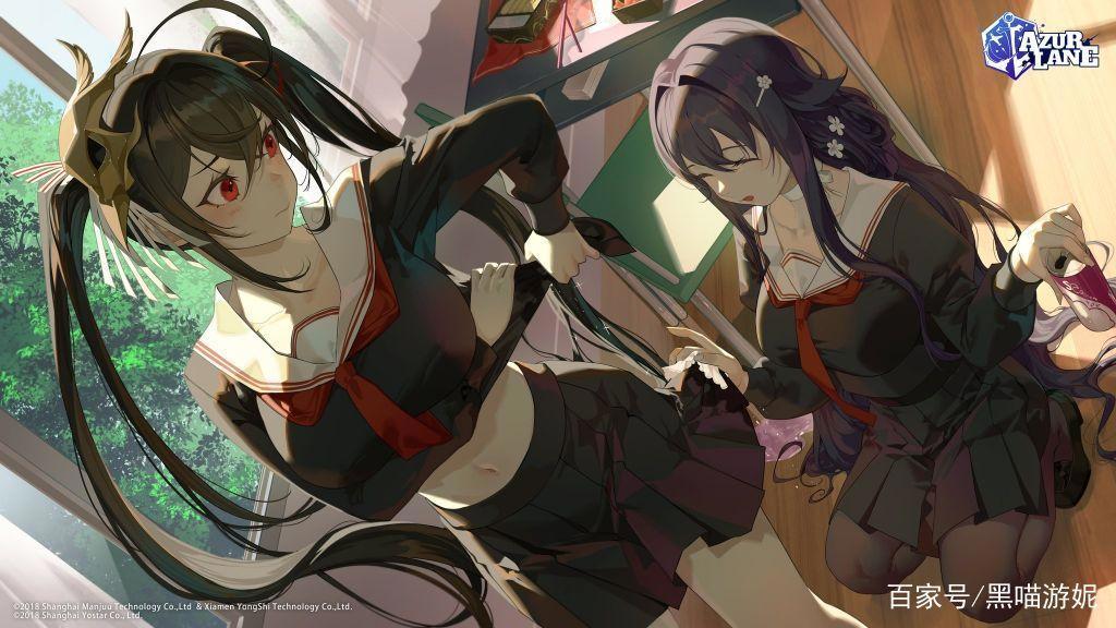 碧蓝航线:国际服特殊官方贺图汇总让人心动的双马尾大凤JK制服