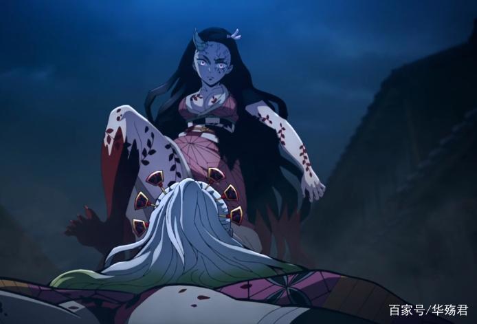 鬼灭之刃:祢豆子完全鬼化简直不要太飒,狂虐堕姬,直接让她毁容