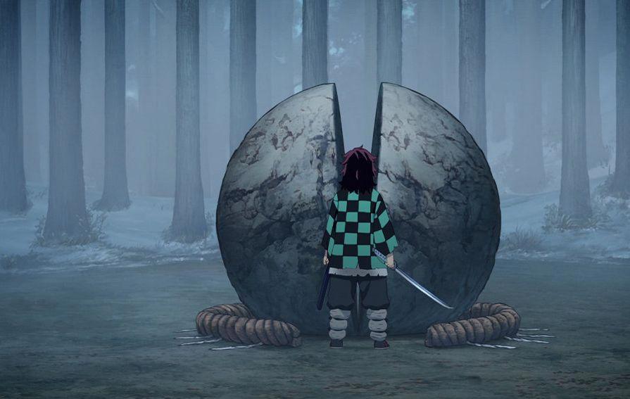 日本男子重现《鬼灭之刃》炭治郎劈石场景，日轮刀引起了网友注意