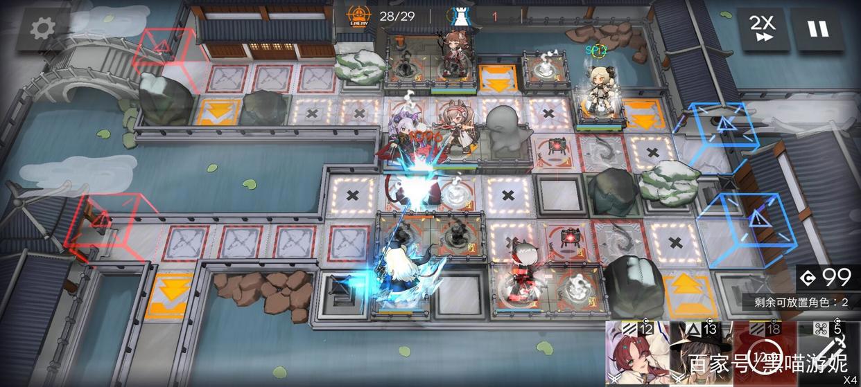 明日方舟WR-EX-7突袭不接敌打法高台干员配狮蝎过于舒适