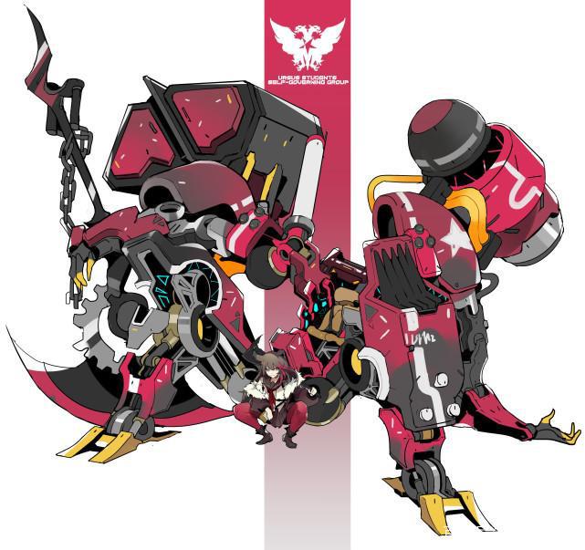 《明日方舟》机甲同人：狮蝎宛如人形怪兽，白金气场炸裂，真帅