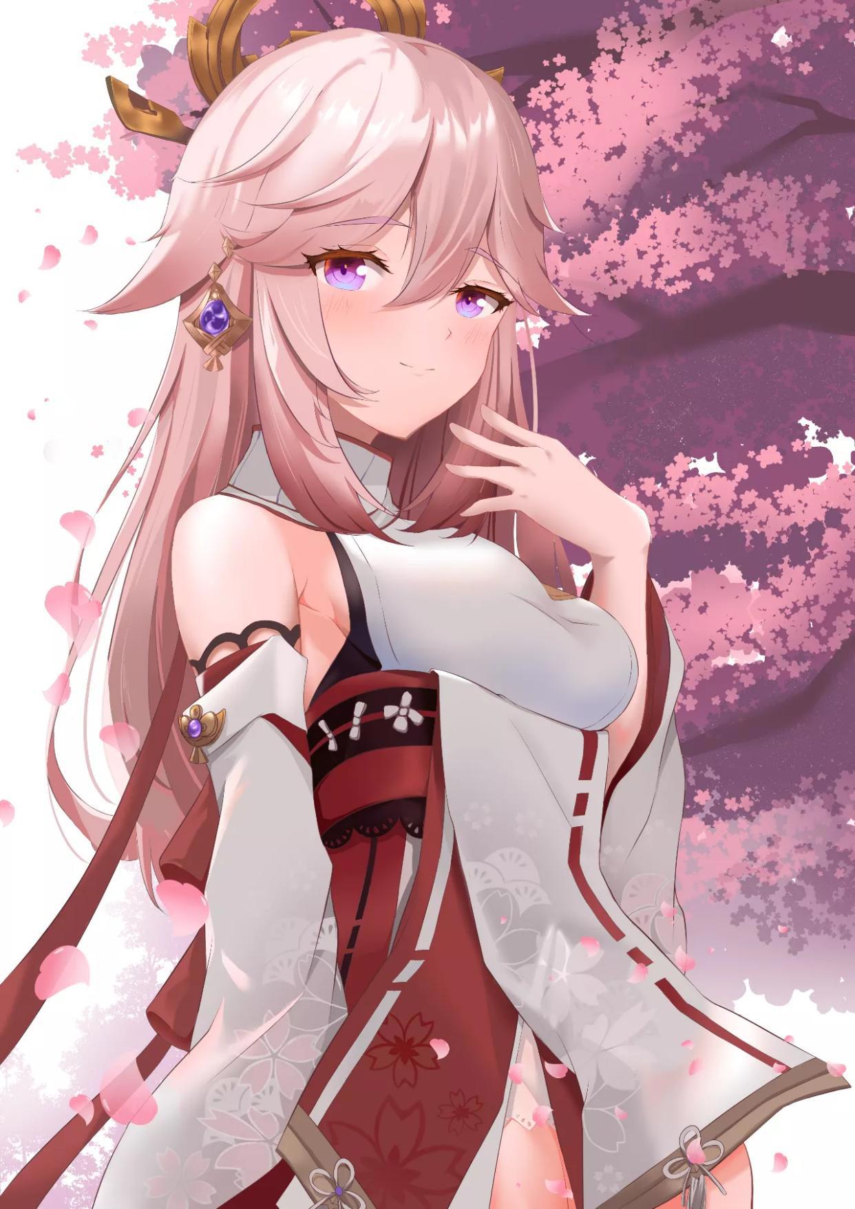 原神:八重神子技能和专武疑似曝光,大招特写让她看上去更屑了