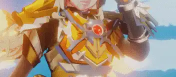 原神玩家爆肝一月，让荧妹变身铠甲勇士，还原五圣必杀暴揍大伟丘