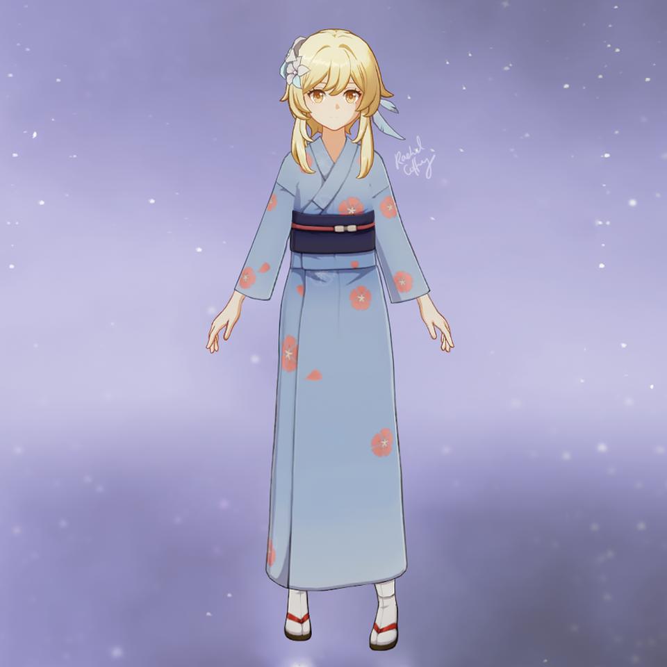 原神荧和空换上npc衣服后挺好看的，2.5版本新增成就一览