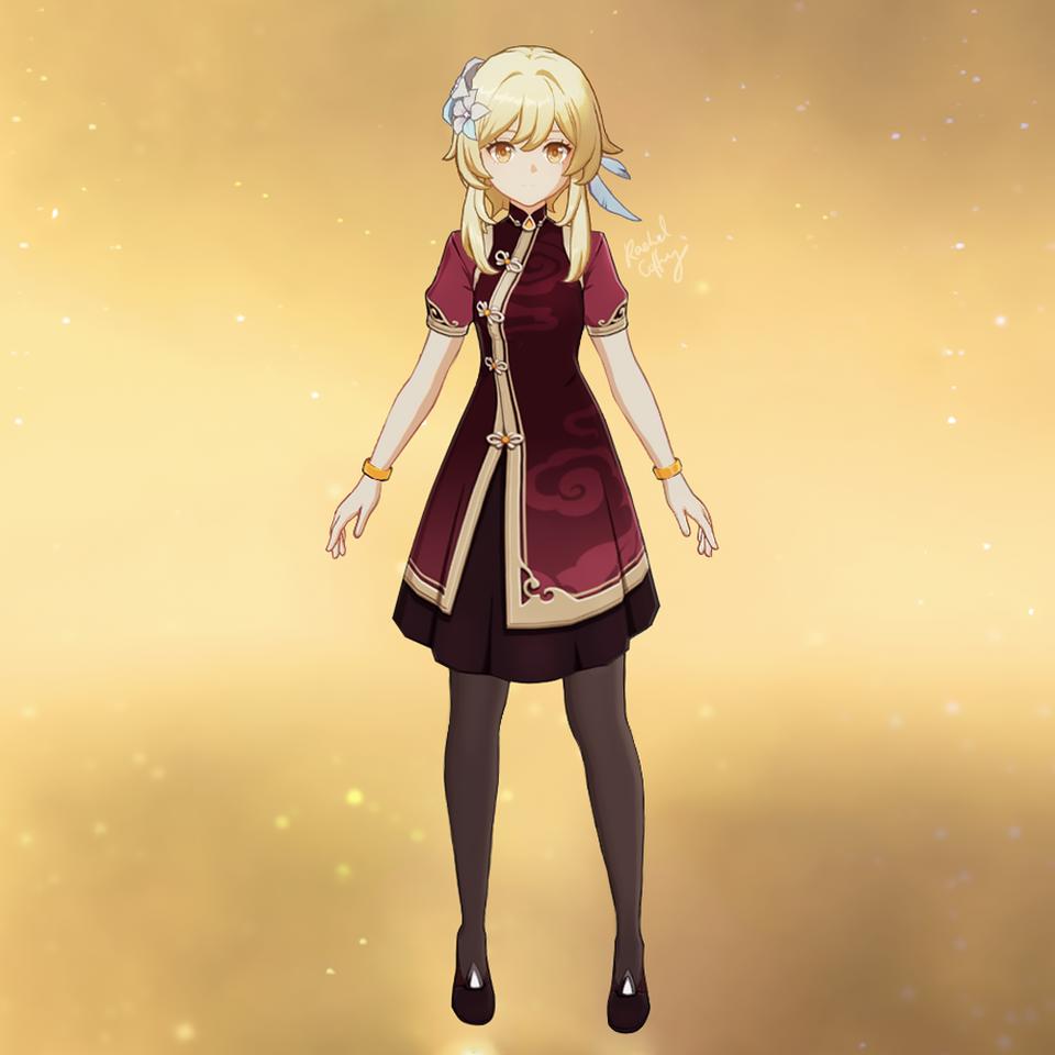 原神荧和空换上npc衣服后挺好看的，2.5版本新增成就一览