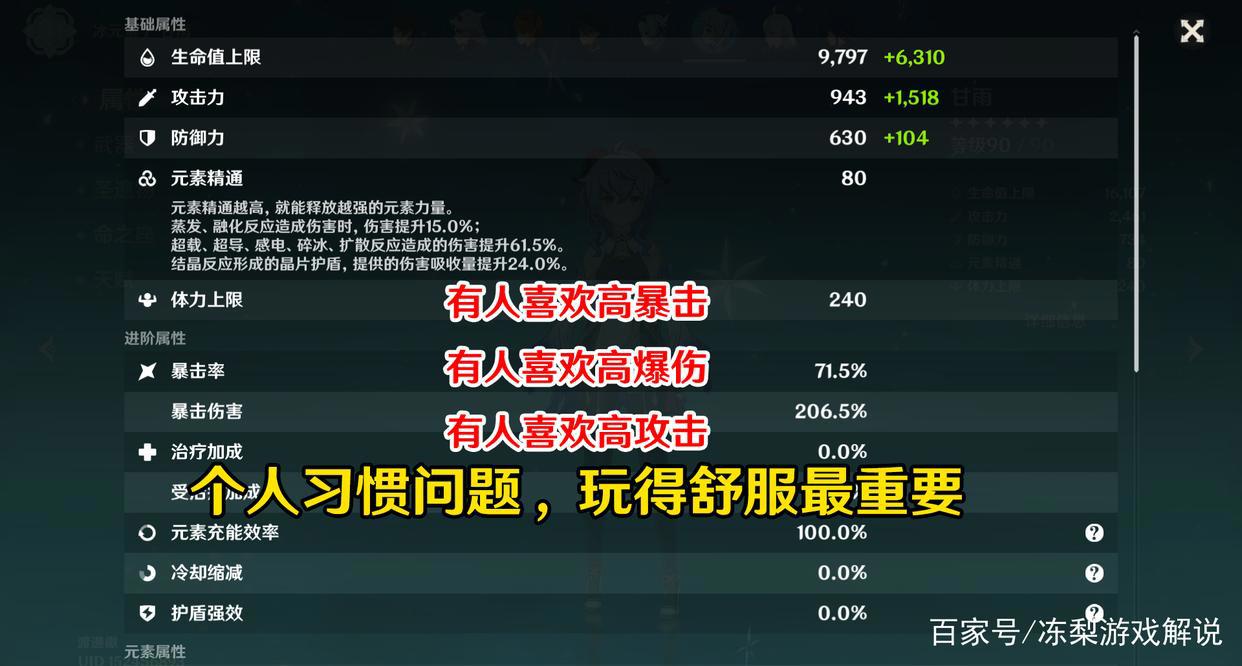 原神:甘雨培养攻略,0命重击轻松15W,三种主流玩法推荐