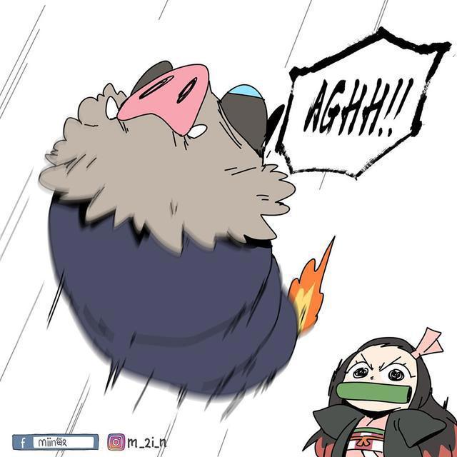 《鬼灭之刃》祢豆子化身护兄狂魔，嘴平伊之助惨遭扔飞？