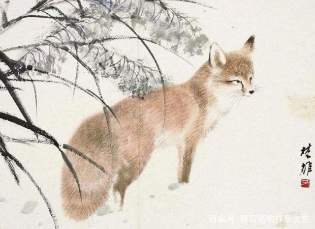 画家这样画狐狸，好乖！最后一张像不像白蛇缘起中的小狐狸？