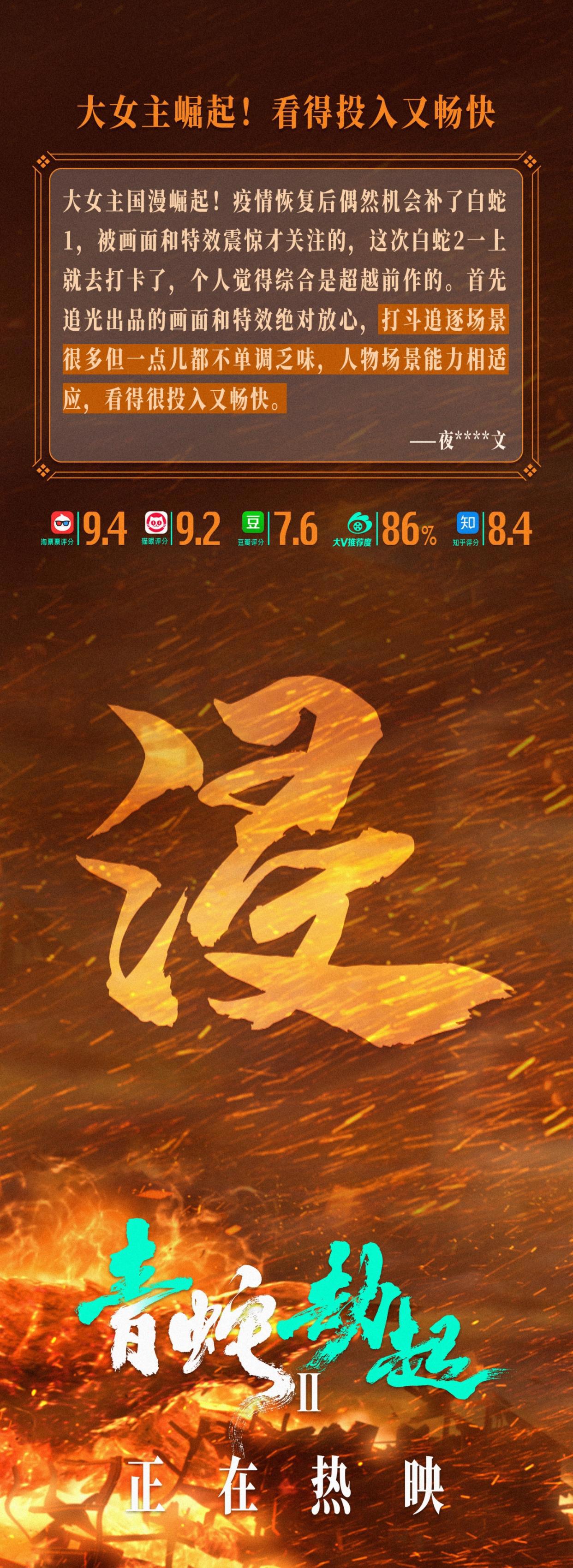 《白蛇2:青蛇劫起》正在热映,第三波点评出炉视听震撼国漫巅峰