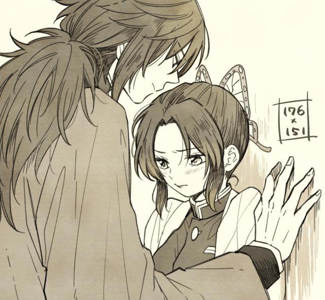 这位日本画师超爱鬼灭之刃，他画的蝴蝶忍和富冈义勇甜死啦