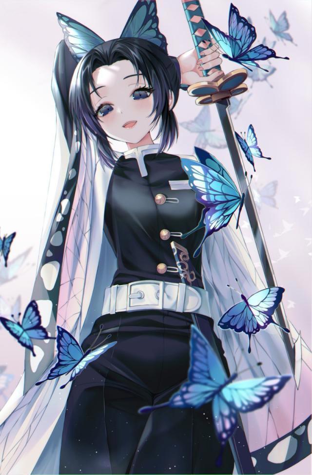 蝴蝶忍动漫萌图推荐